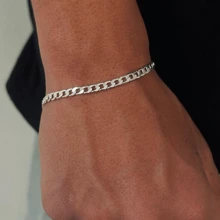 Men'S String Bracelets - Bạc - Xem 1