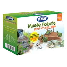 Lomas Muelle Flotante para Tortugas de 21 Centímetros - Caqui - Ver 1