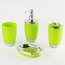 4 件套,浴室配件套裝,皂液器,肥皂盒,牙刷架,牙刷杯玻璃杯,禮品套裝浴室配件套裝齊全,生日、節日、喬遷、聖誕禮物套裝,5 種顏色可選