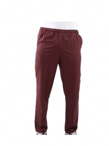 SOULMATE Boston Men's Surgical Pajamas - 酒紅色 - 查看 2