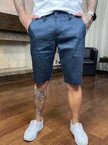 Men Shorts - Navy Blue - View 4