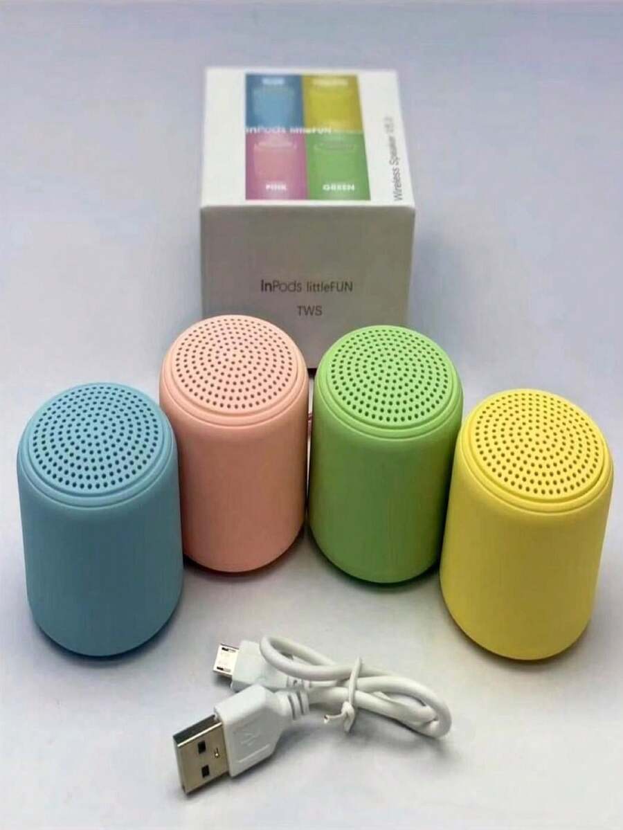 Inpods Littlefun Extra Bass Bluetooth 5.0 Rechargeable Mini Speaker - Multicolor - View 1