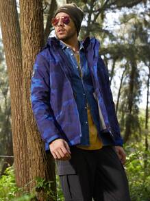TECTOP Nam 3 trong 1 Cách nhiệt Camo Săn bắn Parka , Không thấm nước , Chống gió , Chống mài mòn , Có thể tháo rời , Lông cừu Tuyết Trượt tuyết Áo khoác Cho nam giới , 2 Miếng Quần áo tập thể hình Nam - Màu xanh lam - Xem 7