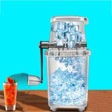 1入組小型家用手動冰破碎機,透明多功能手摇刨冰機 - 無色 - 查看 7