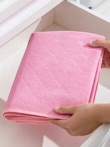 1pc Non-Woven Fabric Storage Bag, Foldable Storage Box, Plus Size Cartoon Lovely Dustproof Organizer, Suitable For Comforter, Pillow, Blanket, Bedding, Dustproof And Space-Saving - Pink - View 6