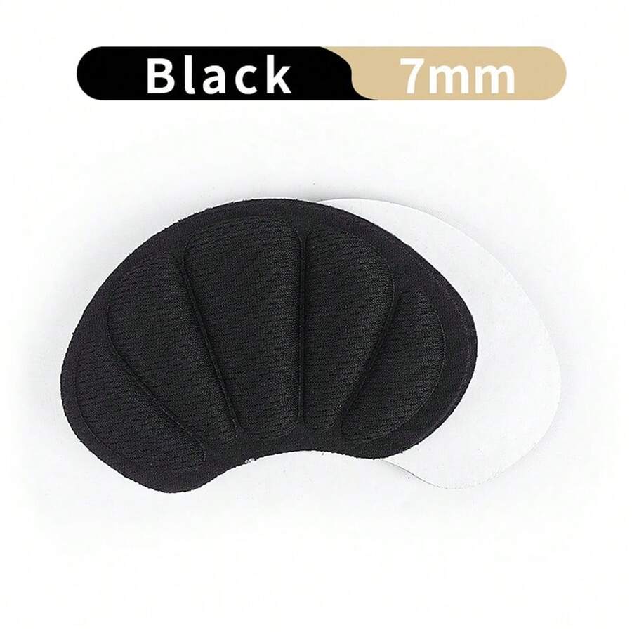 3對抗磨損和防滑的鞋跟墊和厚半碼鞋墊 - 黑色 - 查看 1