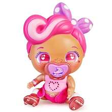 The Bellies From Bellyville - Bellie Roxy Roll, muñeca Bebe Bellies con Look Pin up con el Pelo Rosa y Patines, inlcuye un pañal Rosa y un Chupete, Juguete para niños Desde 3 años, Famosa (700017075) - Ver 3