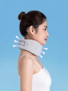 1 件裝頸部支撐支架,用於矯正頸椎姿勢,防止前傾和辦公室頸部固定神器 - 灰色 - 查看 2