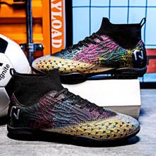 Men's Football Shoes Turf Football Anti-Skid Nail Professional Training Nails Indoor And Outdoor Sports Young Comfortable Solid Ground Football Shoes Ronaldo  Cleats - Black - View 10