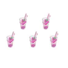 5/10入組可愛水果奶茶杯造型夜光吊飾,適用於手鍊、項鍊、耳環、鑰匙扣、腳鍊、手機鍊裝飾、串珠 - 5顆 - 查看 17