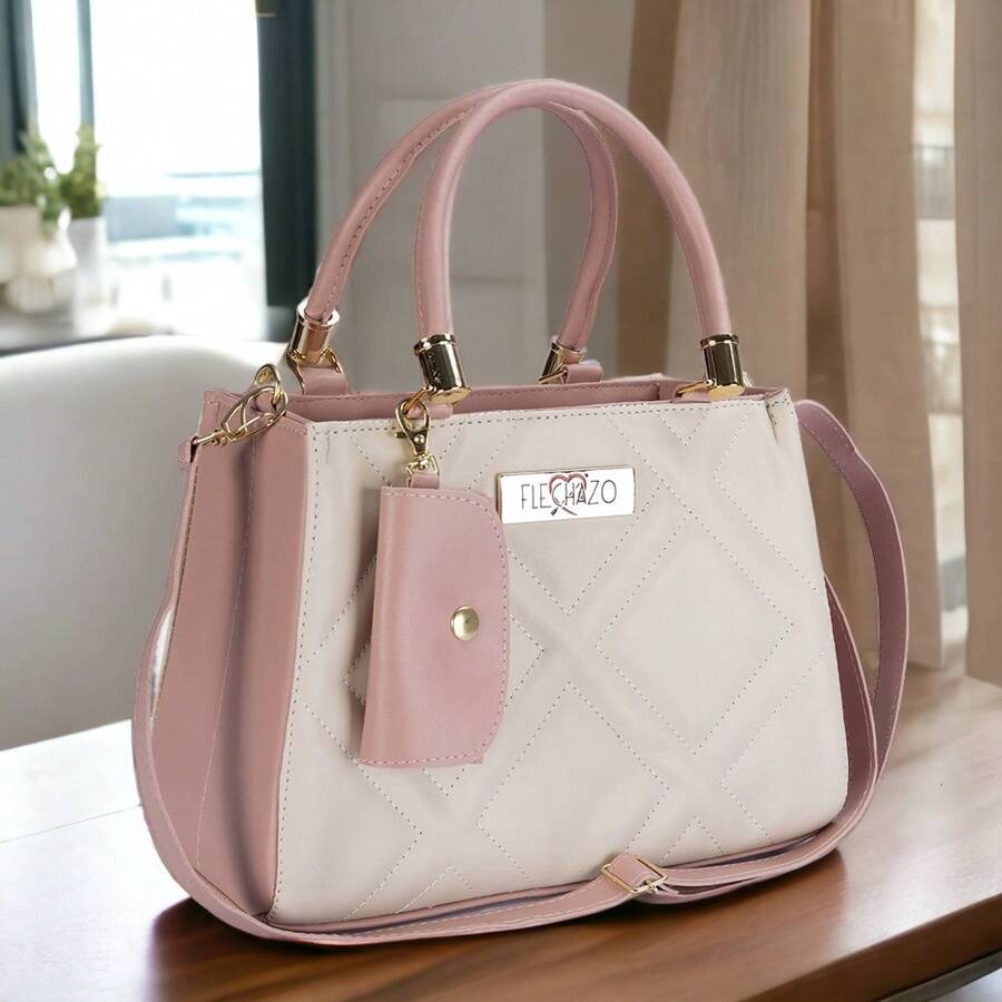 Women Tote Bags - 乾枯玫瑰色 - 查看 1