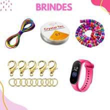 Kit Maleta Para Fazer Pulseiras 3200 Peças Miçangas Infantil