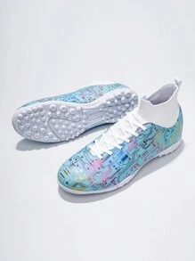 男士足球鞋,草鞋釘,高筒足球鞋,透氣運動足球靴,戶外室內運動步行鞋,足球靴,男女通用款