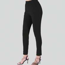 Pantalon Pegado Con Bolsas al Costado Mujer PSF100T - Negro - Ver 1