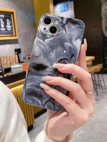 A Niche Fashionable And Simple Fine-Pore Marble Pattern Soft Mobile Phone Case Compatible With IPhone. Each Mobile Phone Case Has A Different Texture And Is Unique. - Multicolor - View 5