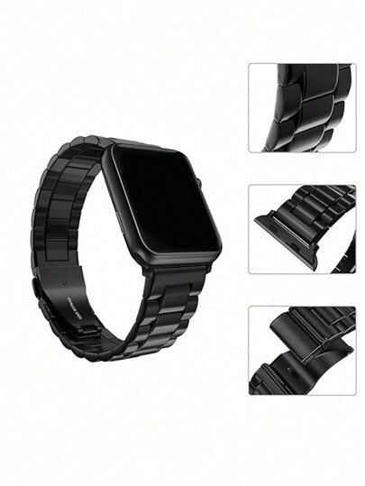 1pc Compatible Apple Horloge Stainless Steel Adjustable Metal Strap Accessories Ultra SE S9 38mm 40mm 41mm 42mm 44mm 45mm 49mm (Watch Not Included), able Men Women, New Hot Selling Global Product 2025 view 2