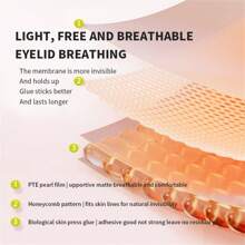 600片隐形防水双眼皮贴，双面可用，适合学生和眼袋人群，自然无痕效果，可用于化妆、房间装饰、梳妆台、旅行、卧室、化妆配件、圣诞礼物、化妆品、化妆工具、便宜货、礼物、女士礼物、圣诞礼物 - 白色 - 查看 5