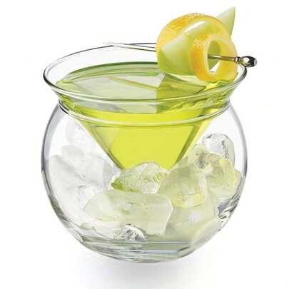 1 Miếng Ly , Phân tử Ly cocktail , Tam giác Hình dạng Ly Với giá đỡ , Creative Trong suốt Trái bóng Ly ,