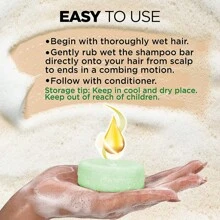 Gze Chebe & Rice Water & Peppermint洗髮皂條可增厚且強化頭髮-有助於保濕乾燥的卷曲及4c髮質,並可手工製作頭皮、眉毛、睫毛 - 薄荷綠 - 查看 5