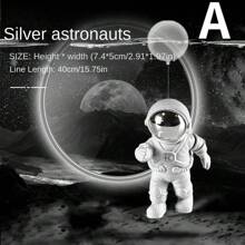 Floating Astronaut Fish Tank Decoration Aquarium Ornament, With Space Figure And Micro Landscape - Multicolor - View 2