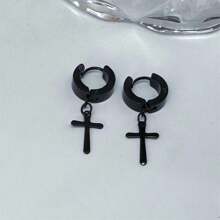 4 對黑色不鏽鋼哥德骷髏、、蠍子型龐克耳環 - 首飾套裝 - 查看 7