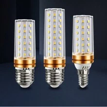 1入組16w Led玉米燈泡,適用於室內風扇吊燈,省電led燈泡,白光,暖光,中性光可選,相容e14/e27底座 - 三色調光 - 查看 1