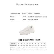 Women'S Sports Shoes, Soft Bottom Lightweight Running Shoes, Casual Shoes, Autumn Collection, 2023 New Style, Anti-Slip, Fashionable, With Thick Sole, Sneakers For Women, White Sneakers, Sports Shoes, Breathable, With Soft Sole, Jump Rope Shoes For Women, Autumn Collection, Breathable Mesh Running Shoes, Waterproof Running Shoes For Women With Shock Absorption, Leather Face Casual Shoes, Women'S ShoesWomen'S Athletic Shoes Spring/Autumn Models Waterproof Leather Running Shoes Ultralight Soft Sol - White - View 7