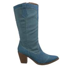 Women Knee-High Boots - Quần jean - Xem 2
