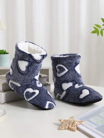 2025 Autumn/Winter Adult Indoor Slippers, Non-Slip, Thermal Lined, Thick, Warm Indoor Shoes For Women