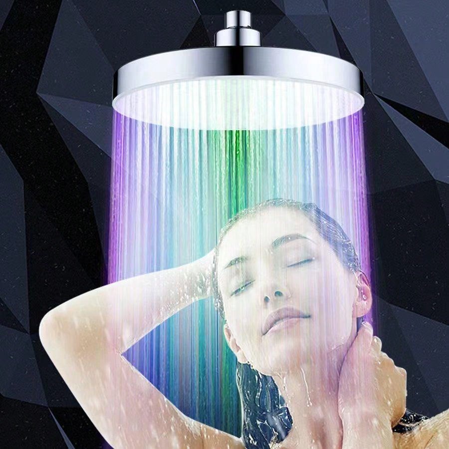 6 inch RGB LED Lampen Douchekop Ronde Automatisch Verandering van