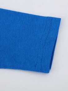 Toddler Boys' Winter Cartoon Dinosaur Printed Long Sleeve T-Shirt, - Blue - View 5