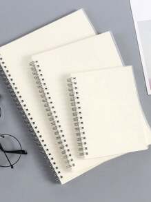 1pc 80-Sheet Cornell Iron Wire Mesh Notebook, Simple Frosted Cover, Student Grid Journal, Ruled Notebook, Grid Planner, Grid Sketchbook Back To School