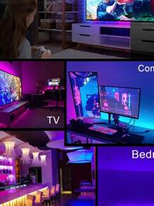 LED Strip Light RGB 2835 Ribbon Lights That Change Color Lampu - 24 Keys (app) - View 3
