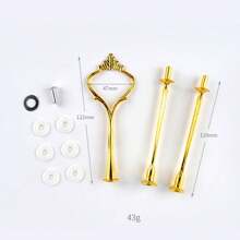 3 Tier Asymmetrical Wavy Square Round Serving Tray Platter Display Stand Coaster Tableware Cake Stand Silicone Mold