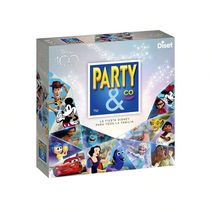 Diset - Party & co Disney 100 Aniversario, Juego de Mesa para niños a Partir de 4 años (46508) - Multicolor - Ver 1