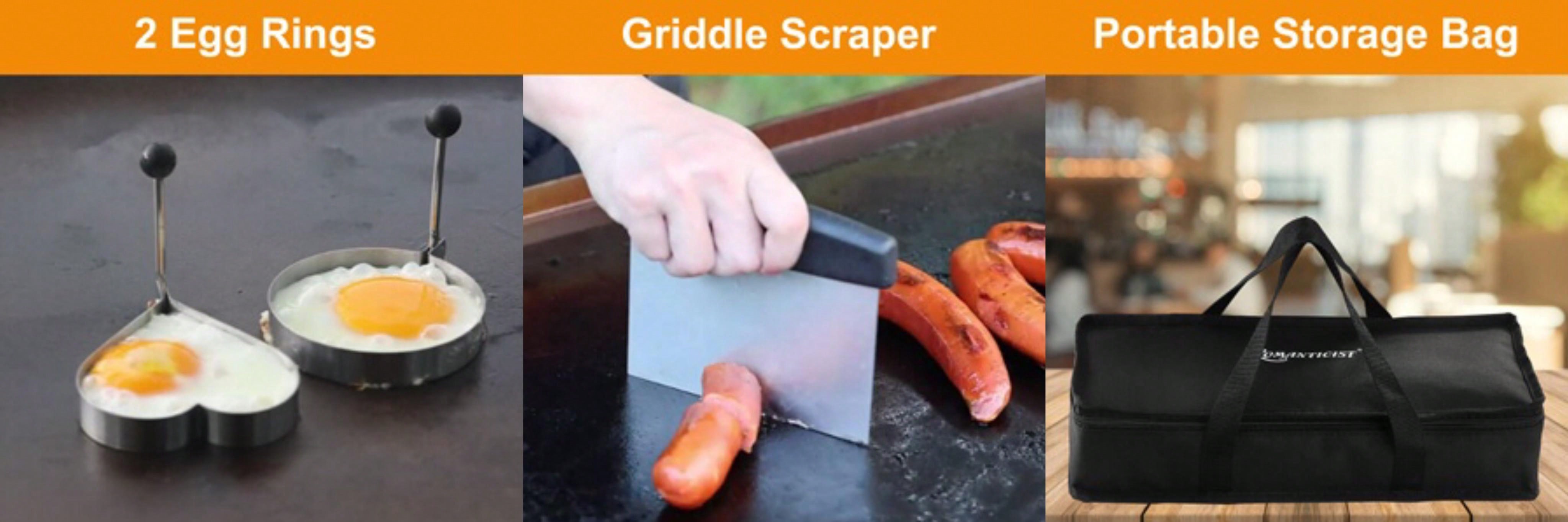 Romanticist 14Pcs Griddle Accessories Kit Flat Top Griddle Tools