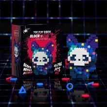 843 件精靈可愛夜貓和輕兔積木玩具,桌面裝飾,減壓拼圖玩具,生日派對禮物 - 藏蓝色 - 查看 4