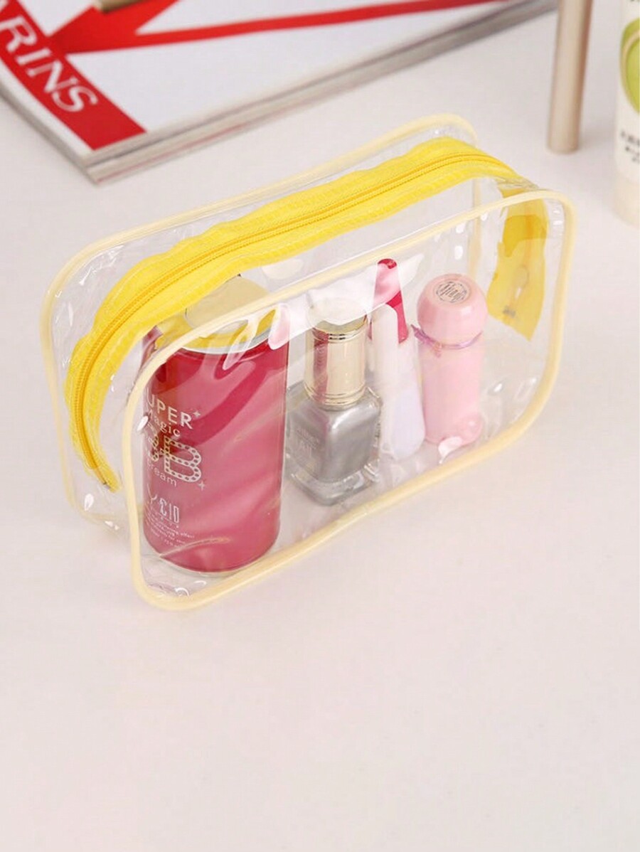 1pc transparent toiletry bag cosmetic handbag travel bag organizer