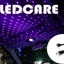 1個浪漫的led Usb星系投影燈,適用於汽車車頂和房間天花板 - 彩色 - 查看 2