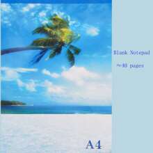 1入a4空白備忘錄,具有隨機封面設計的便利貼 - 白色 - 查看 1