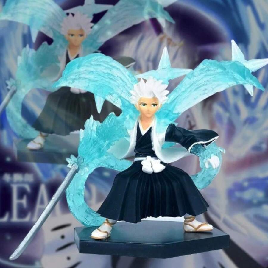 Figura de Anime de BLEACH Toshiro Hitsugaya, modelo de colección de PVC de 10cm, Binglunwan Toshiro Hitsugaya - Multicolor - Ver 1