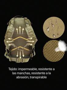 Resistant Outdoor School Tactical Military Backpack - Black - View 9