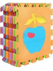 10 Pcs Foamy Mat Puzzle Games For Baby Floor Buildable Foami/Foamy/Foam EVA Children's Educational Exercise Home Non-Slip Animal Alphabet Number 29*29*0.8CM - Multicolor - View 1