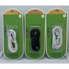 Kit Com 10 Cabo Usb 25w Turbo Compatível V8 Type C iPhone - Envio aleatório (preto, branco) - Visão 1