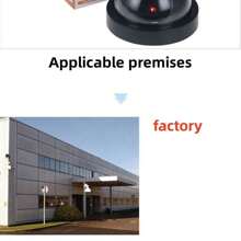 1 Piece Of Simulated Camera With Light, Simulated Monitor, Fake Camera, Fake Monitor, Fake Camera - Black - View 5