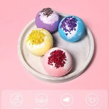 YZAK 1 件裝 3.52 盎司精油沐浴炸彈鹽礦物球沐浴禮品套裝適合男士和女士,旅行,保濕,清潔皮膚,方便,保濕 - 紫色 - 查看 2