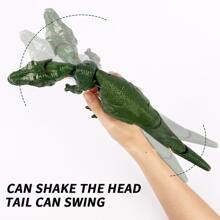 1入組顏色隨機的咬牙恐龍玩具,擺尾巴的玩具恐龍,適合男孩,減壓可壓縮的恐龍玩具 - 彩色 - 查看 4