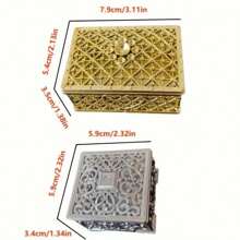 1pc Exquisite Court Style Jewelry Storage Box, Nice Gifts - Palace Style - View 5