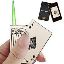 Encendedor En Forma De Naipes  Metalico - Plateado - Ver 1