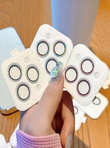 1入組閃光全覆蓋相機鏡頭保護玻璃，適用於 iPhone 13、13 迷你版、13 Pro Max、14、14 Plus、15 Pro Max